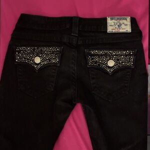 True Religion Studded Flared Jean